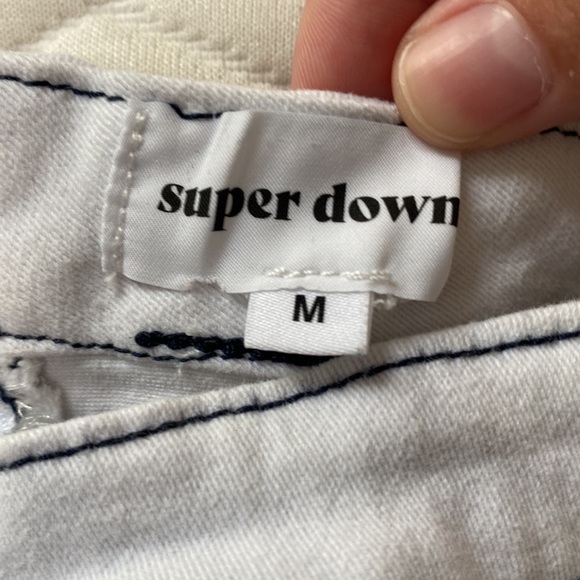 White denim tube top from Superdown size M - Picture 3 of 4